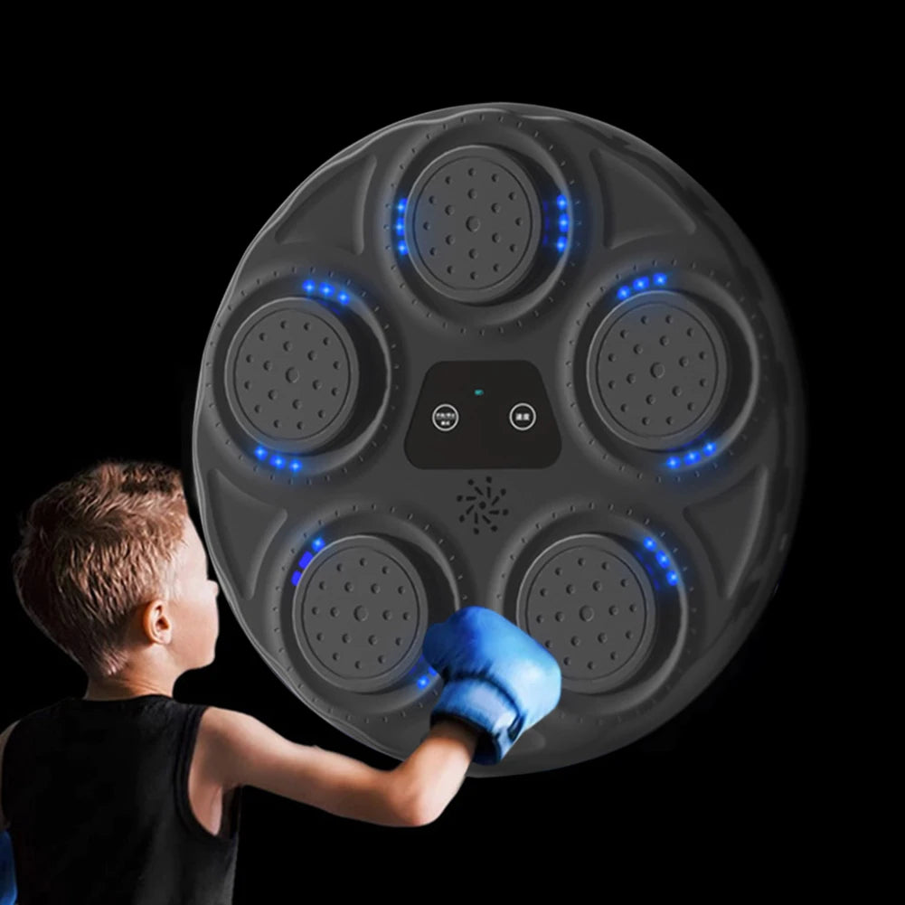 Smart Music Boxing Machine Smart Boxing Game with Lights Boxing Target Workout Machine for Kids Adults Home Exercise