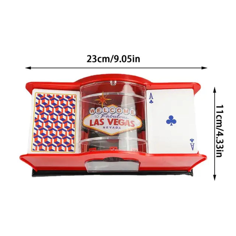 HOT Manual Card Shuffler Poker Shuffle Machine for Cards 2 Decks of Card Holder Easy Hand Cranked System Casino Card Shuffler