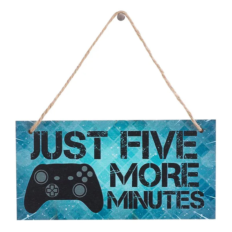 1PC Novelty Gaming Room Sign Wood Plaque "Do Not Disturb""I'M Gamer" Hanging Pendant Game Ornaments Door Wall Decor Funny Gifts