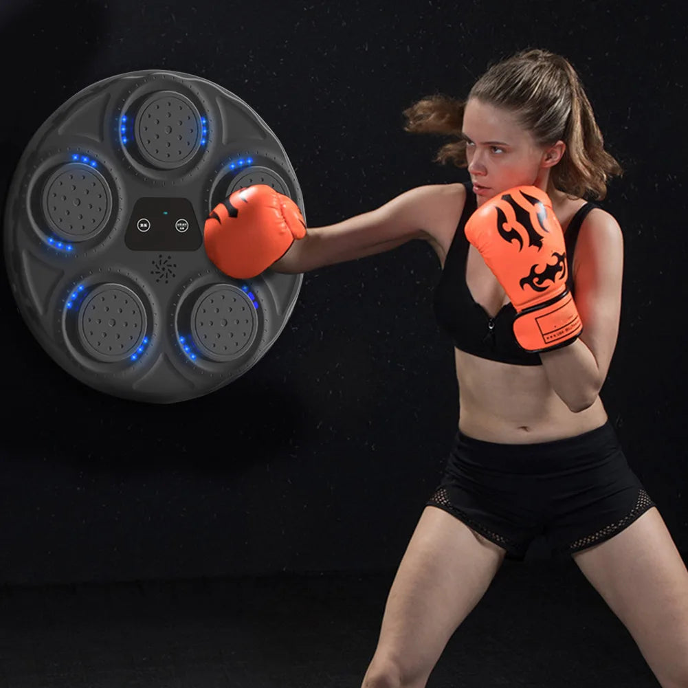 Smart Music Boxing Machine Smart Boxing Game with Lights Boxing Target Workout Machine for Kids Adults Home Exercise