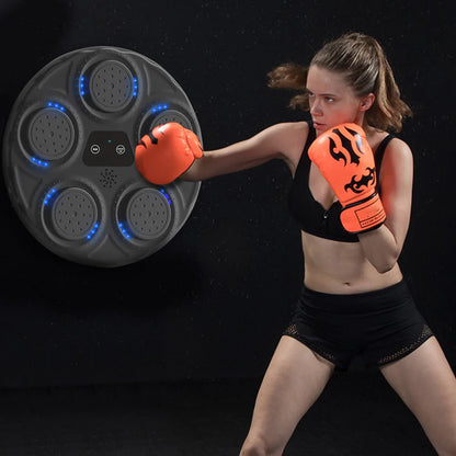 Smart Music Boxing Machine Smart Boxing Game with Lights Boxing Target Workout Machine for Kids Adults Home Exercise